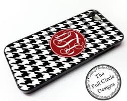 Hounds tooth personalized phone cases